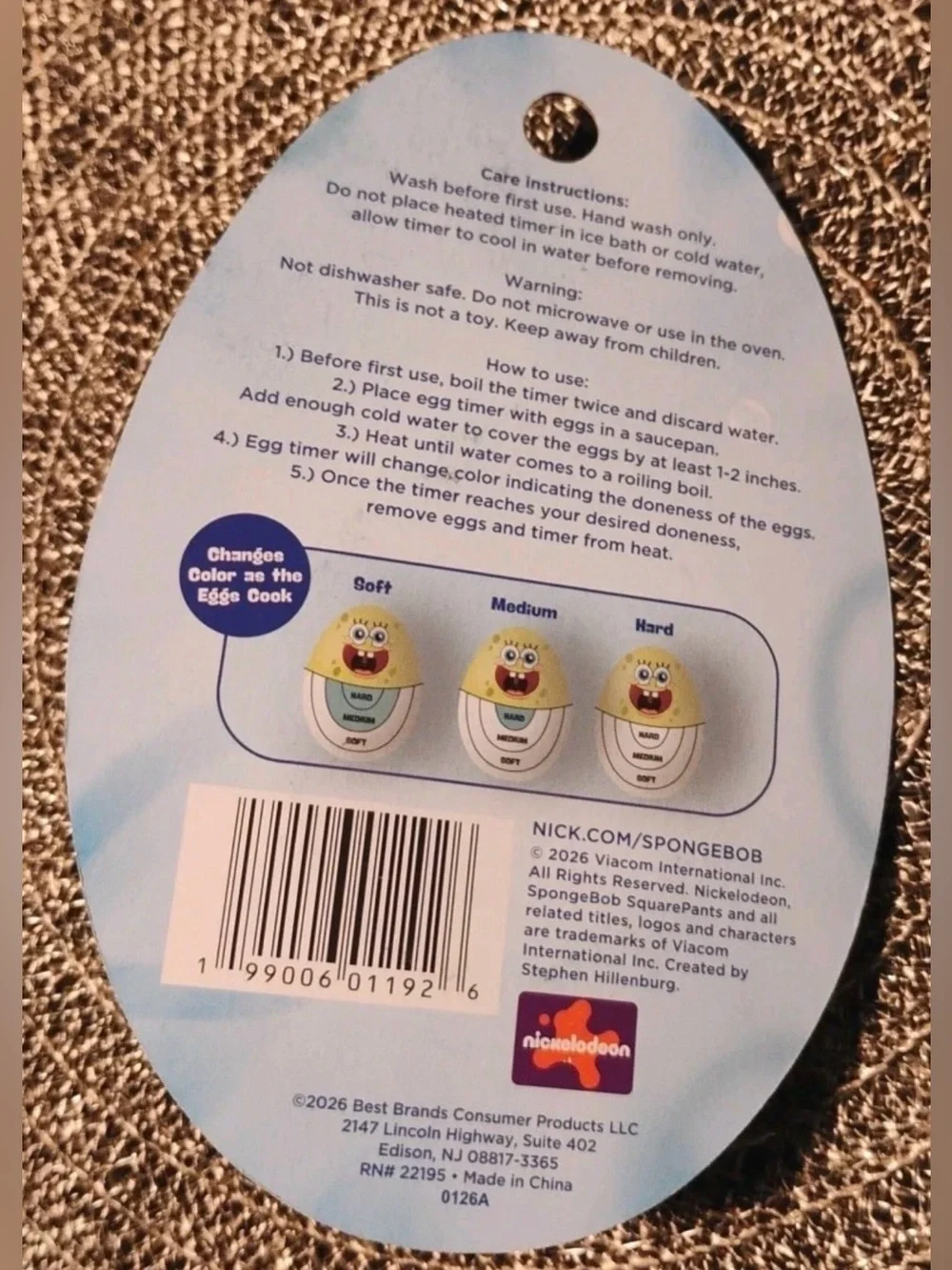 SpongeBob egg timer - Picture 3 of 3
